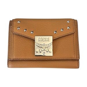 MCM Patricia Trifold Studded Wallet